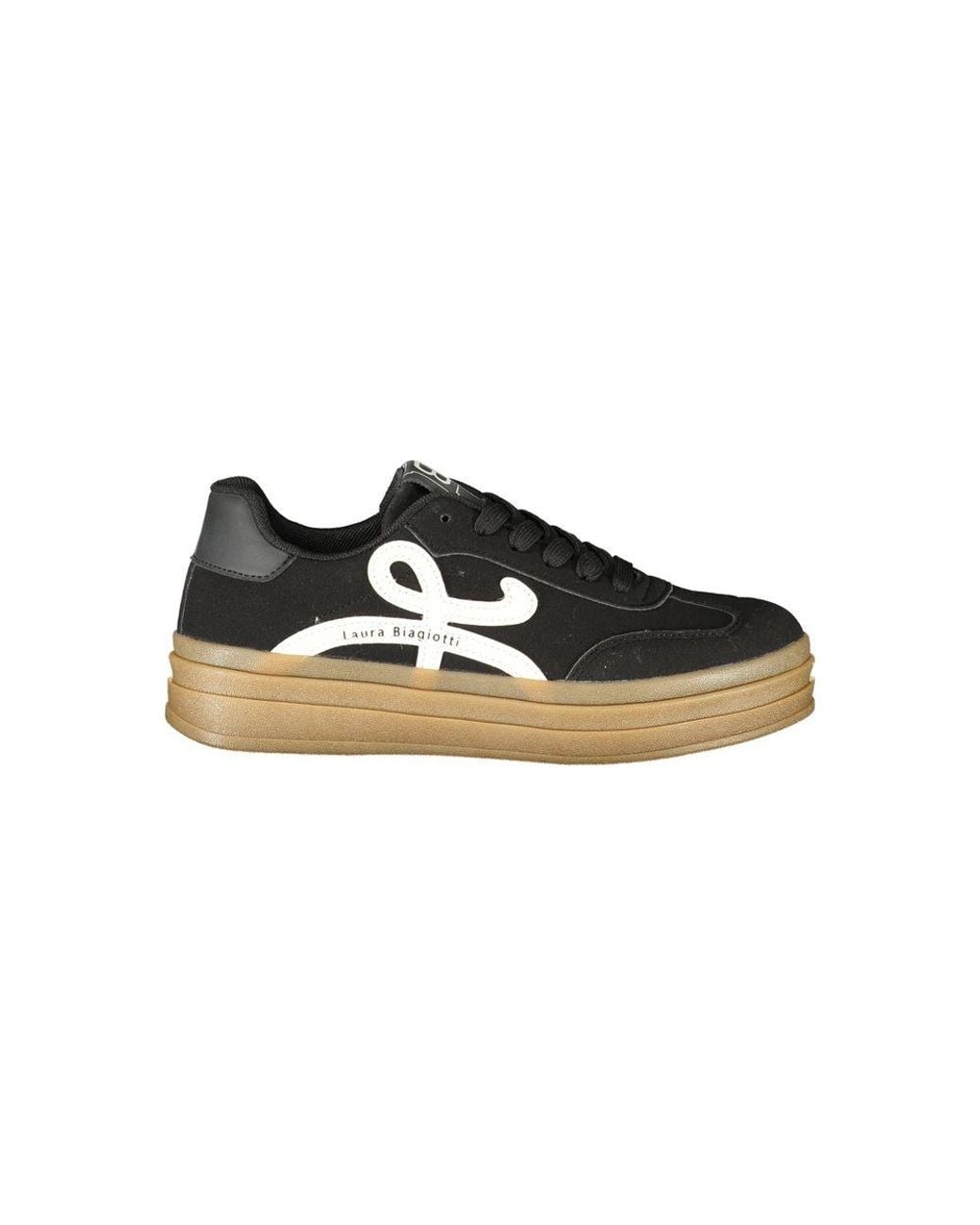 Laura Biagiotti Black Nero Polyurethane 's Sneaker