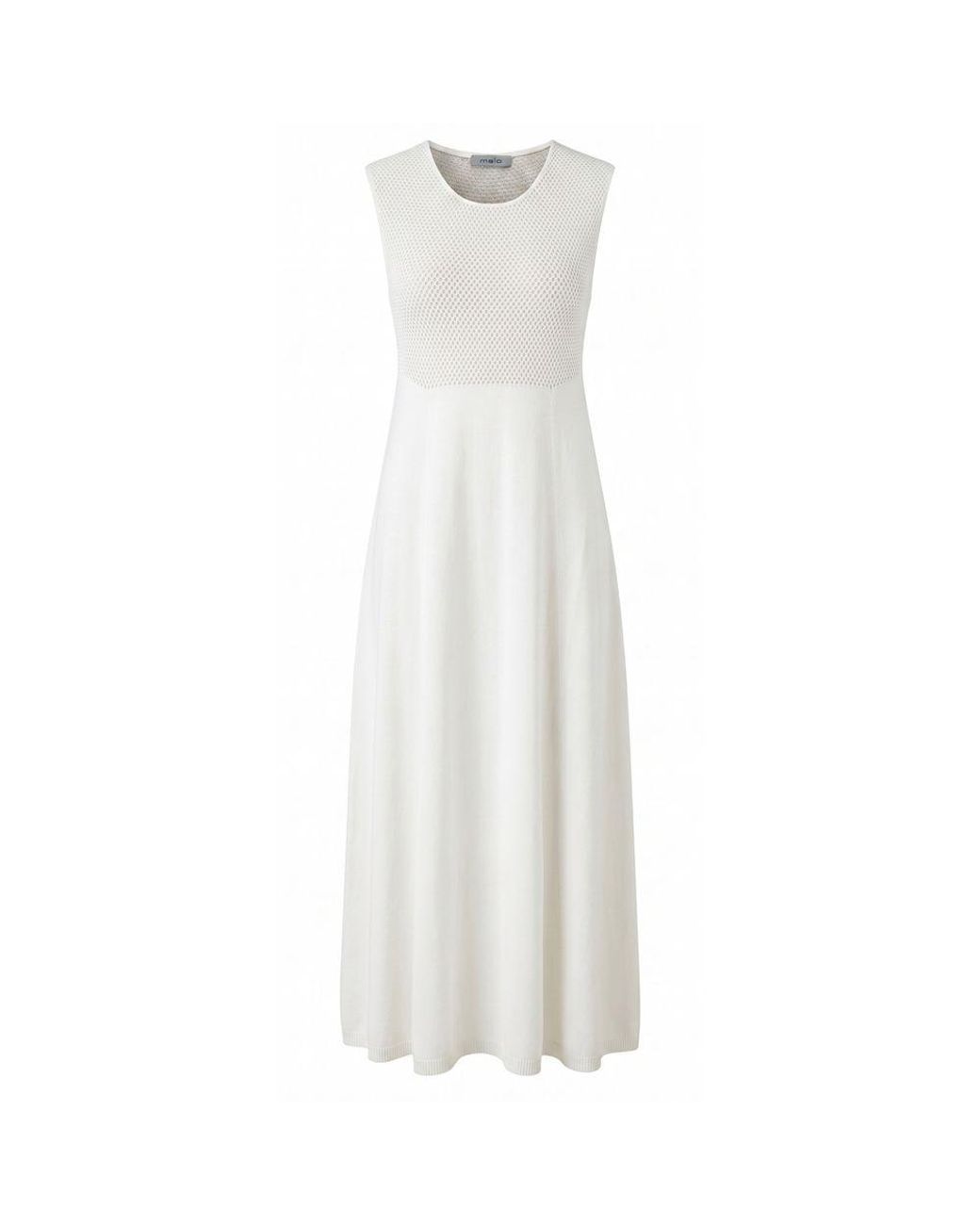 Malo White Silk Dress