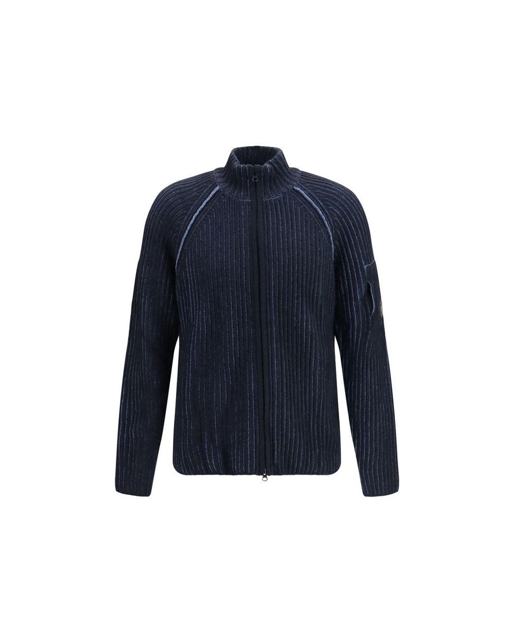 C P Company Blue Polyamide Cardigan for men