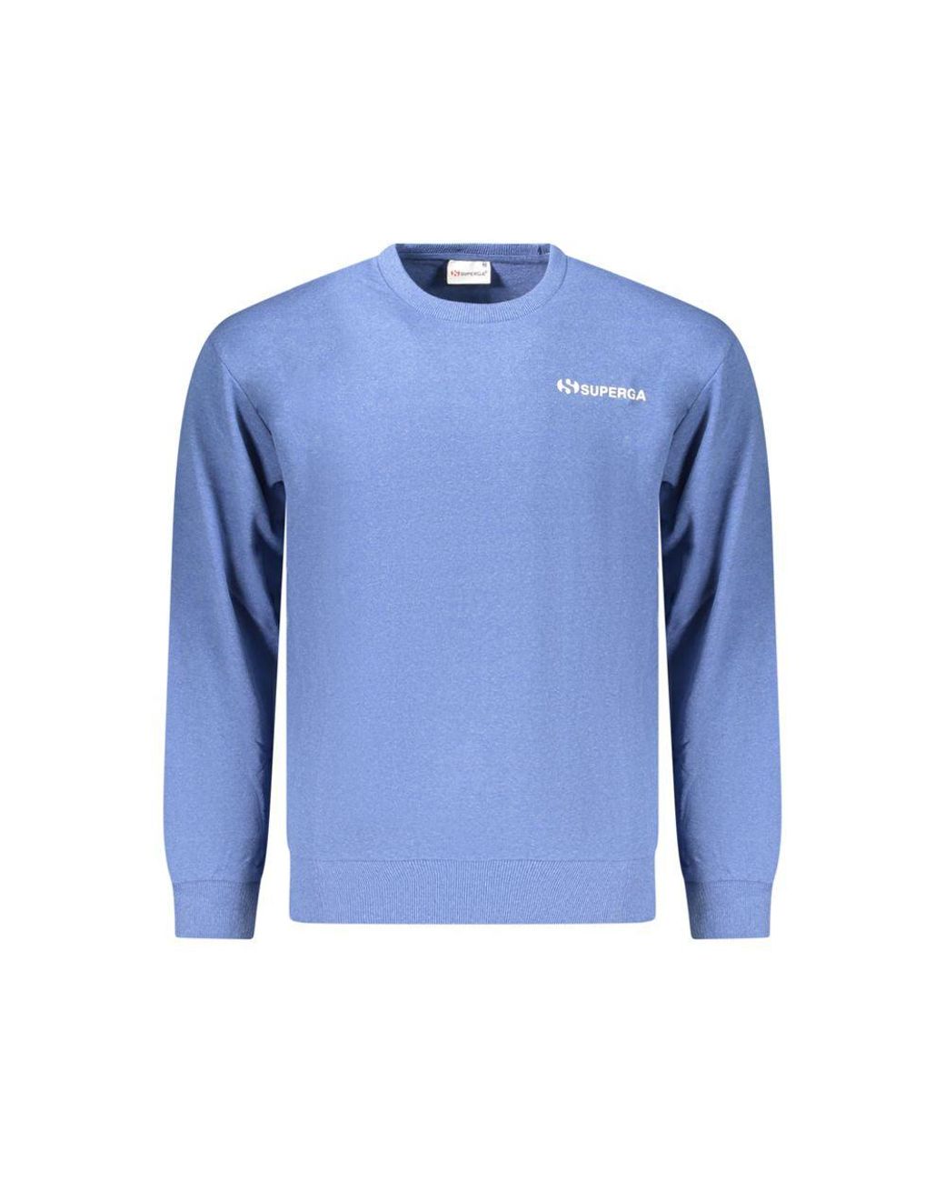 Superga Blue Azzurro Cotton Men Sweatshirt for men