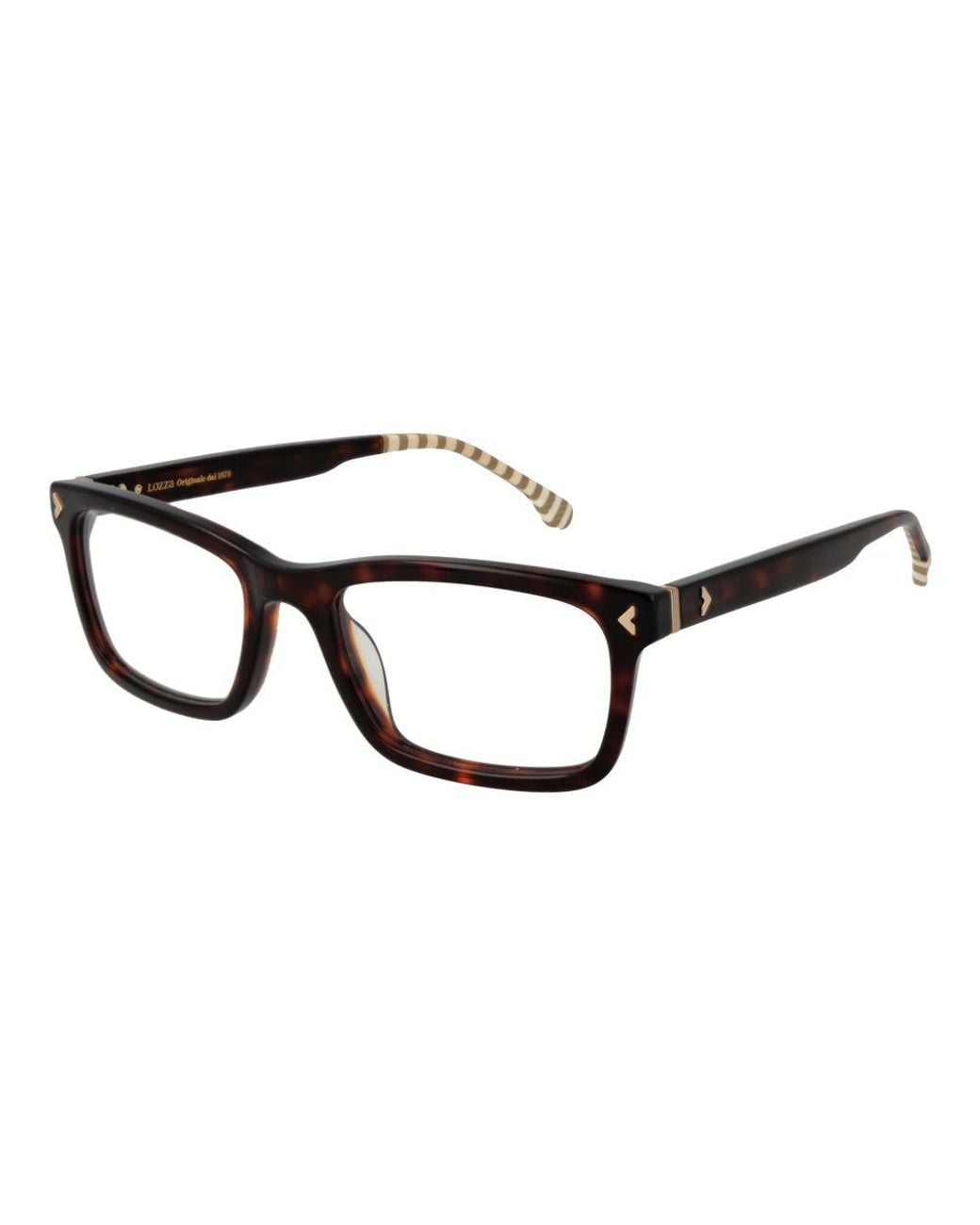 Lozza Black Brown Cellulose Acetate Glasses (frames) for men