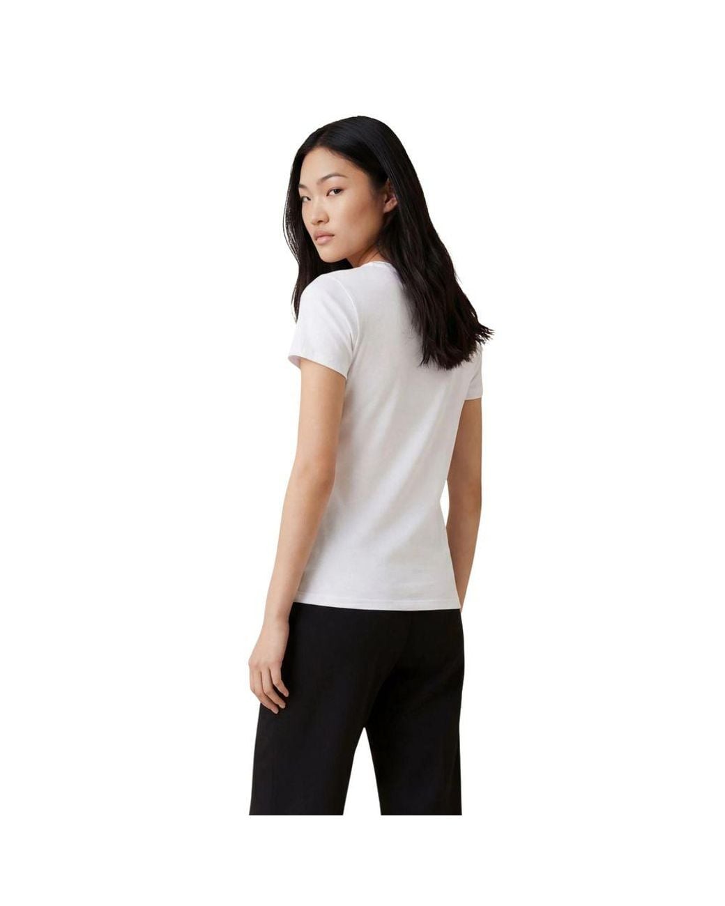 ARMANI EXCHANGE Black Cotton T-Shirt