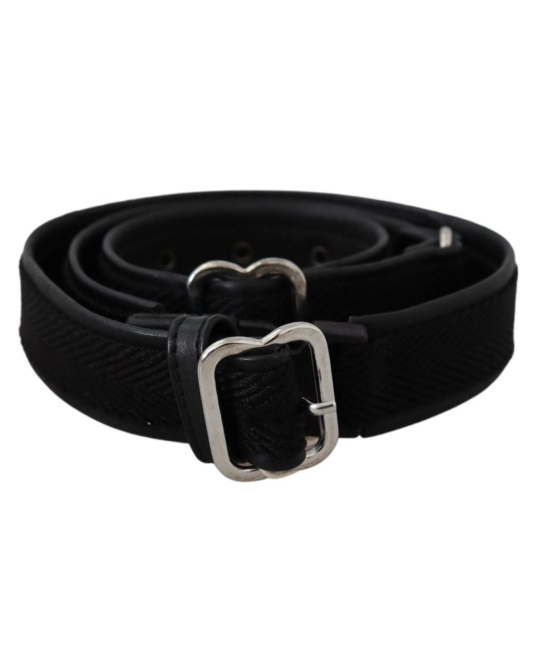 Gianfranco Ferré Black Chic Leather Waist Belt With Chrome Buckle