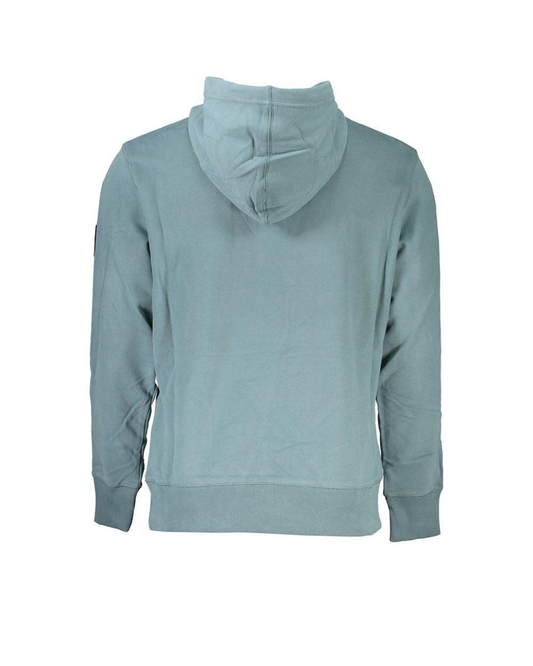 Calvin Klein Blue Chic Hooded Cotton Sweatshirt for men