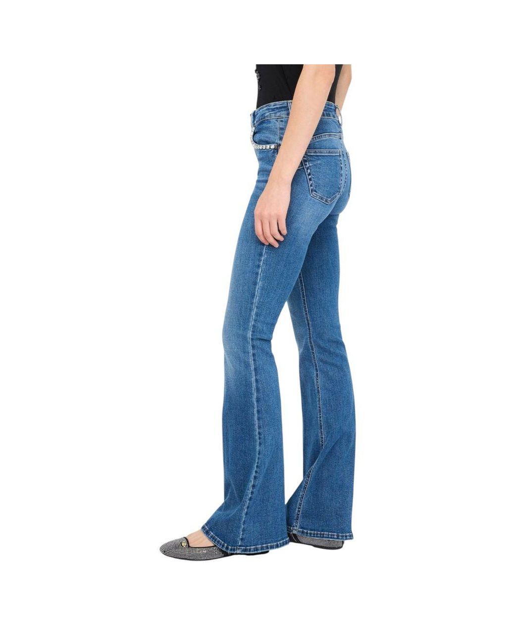 Liu Jo Blue Cotton Bootcut Jeans