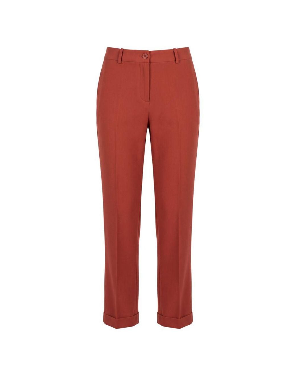 Baldinini Red Brown Viscose Pant