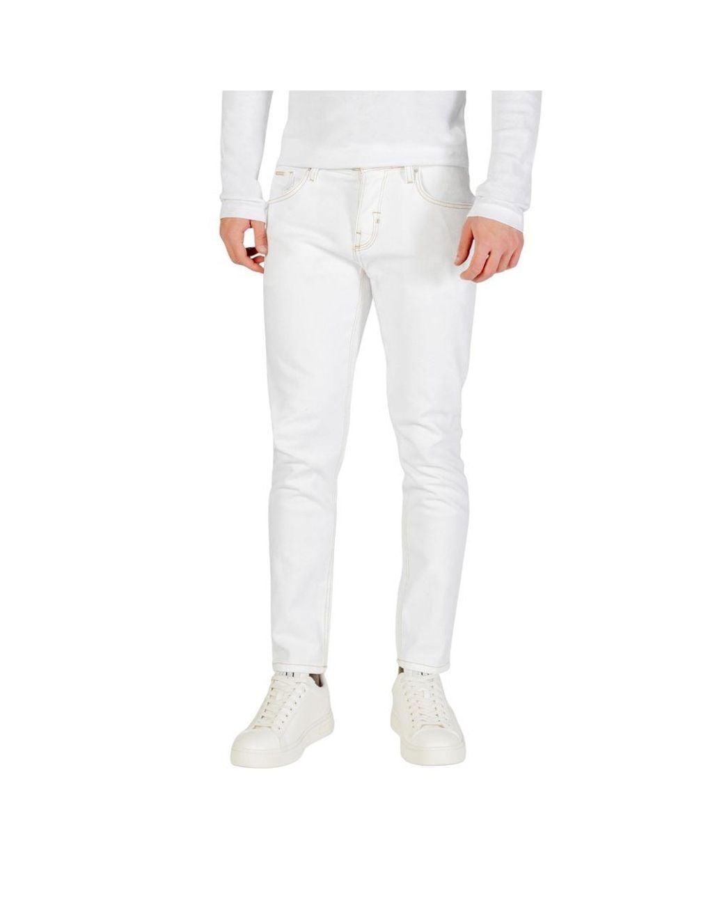 Antony Morato White Cotton Skinny Jeans for men