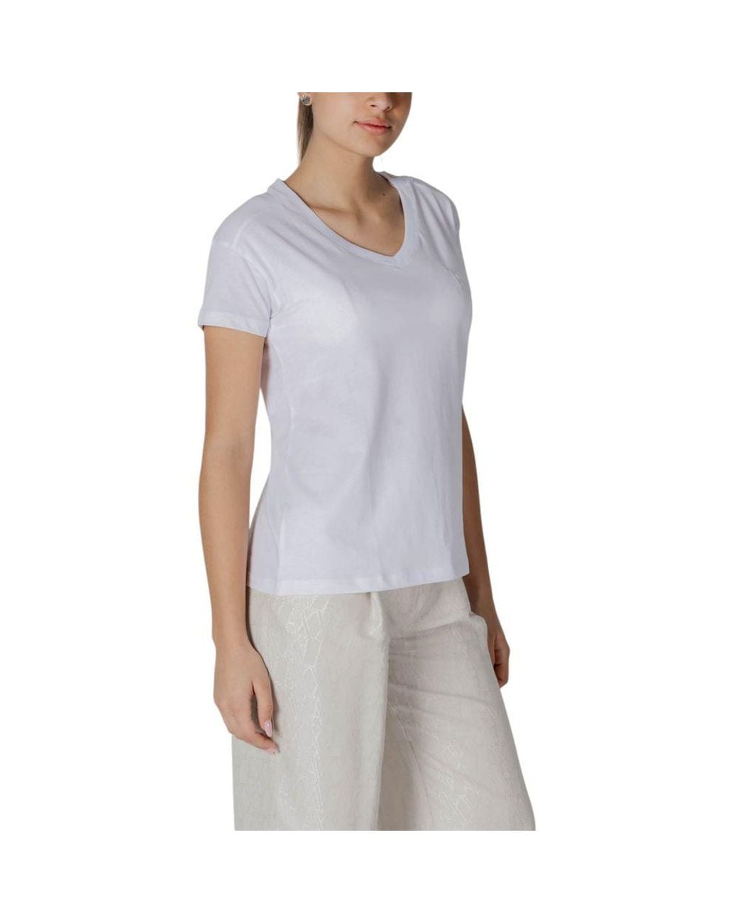 ARMANI EXCHANGE Blue Cotton T-Shirt