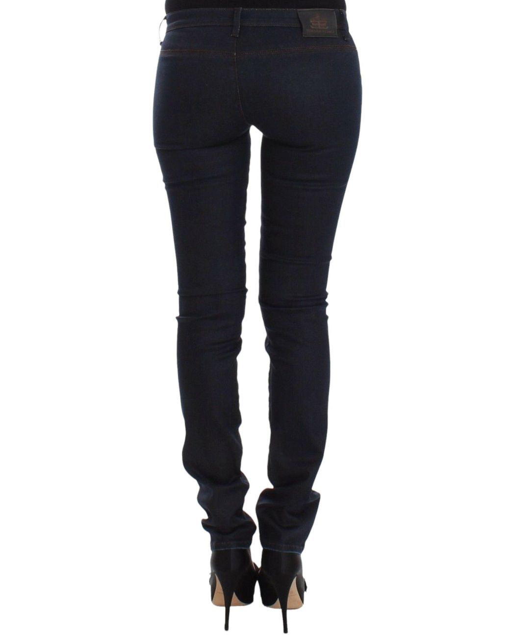 Ermanno Scervino Blue Chic Dark Slim Jeans For Elegant Style