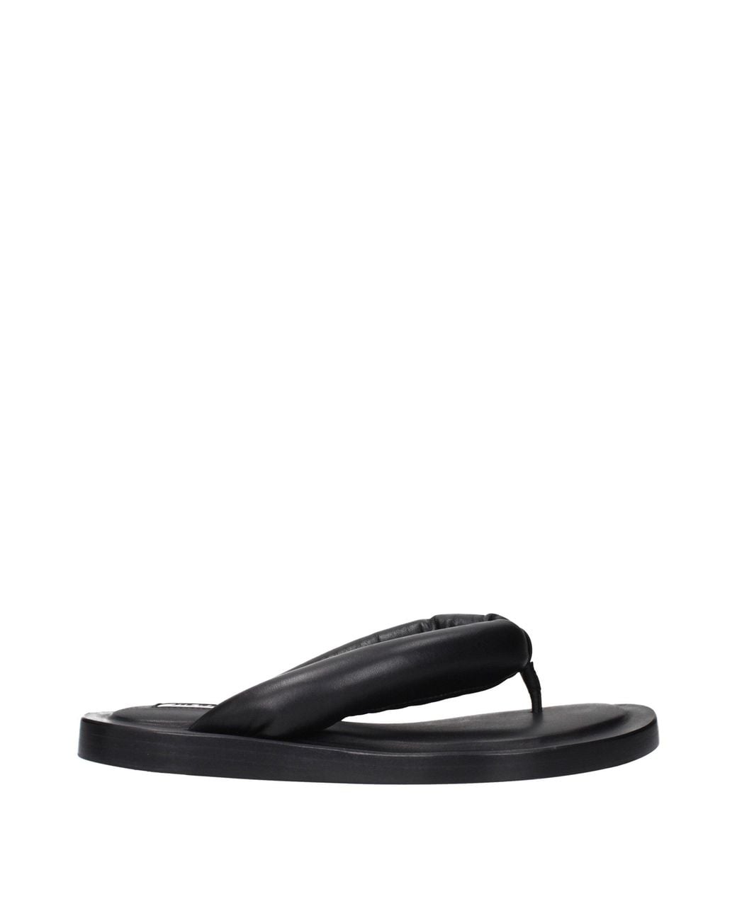 Jil Sander Black Leather Flip