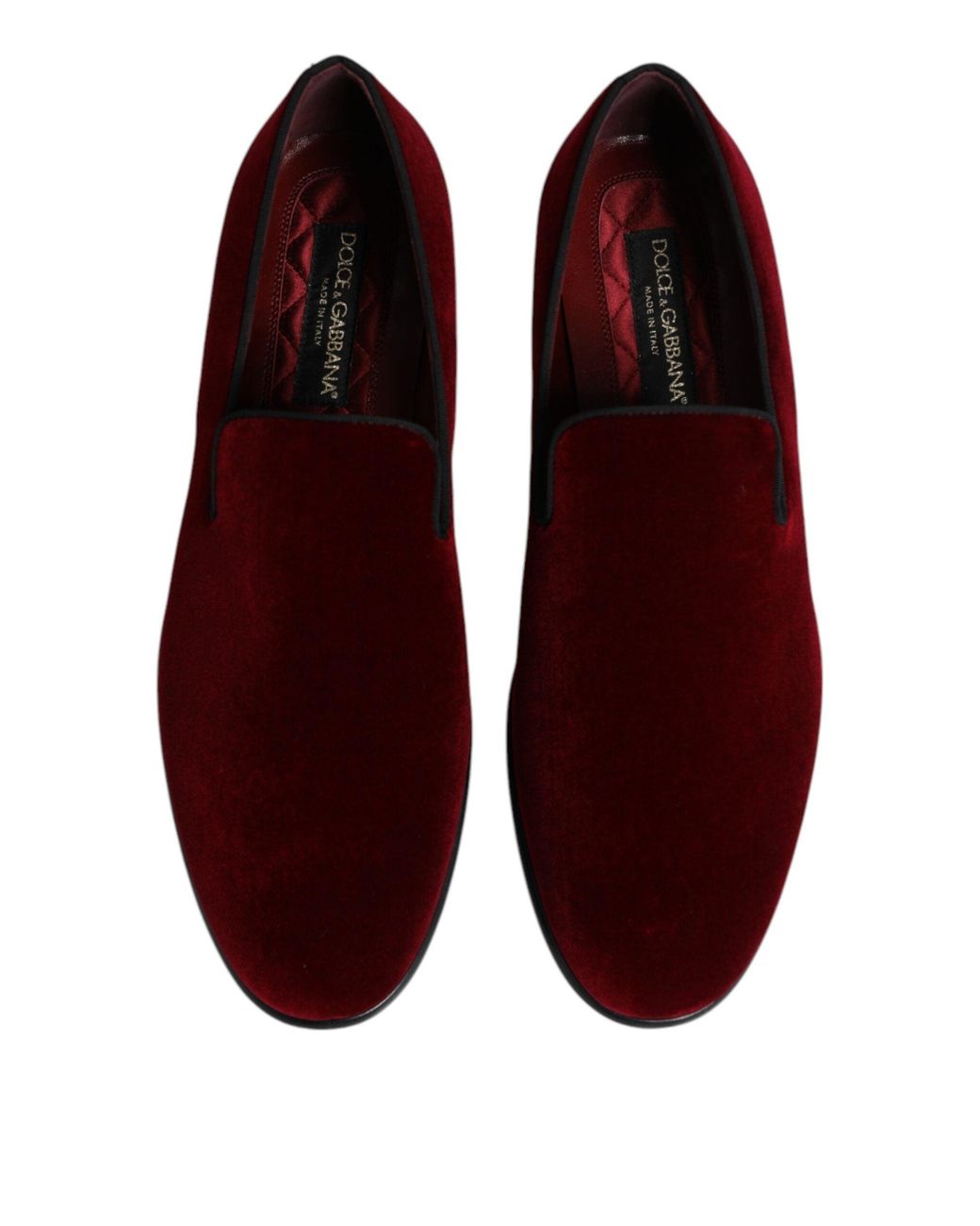 Dolce & Gabbana Brown Velvet Loafers Slipon for men