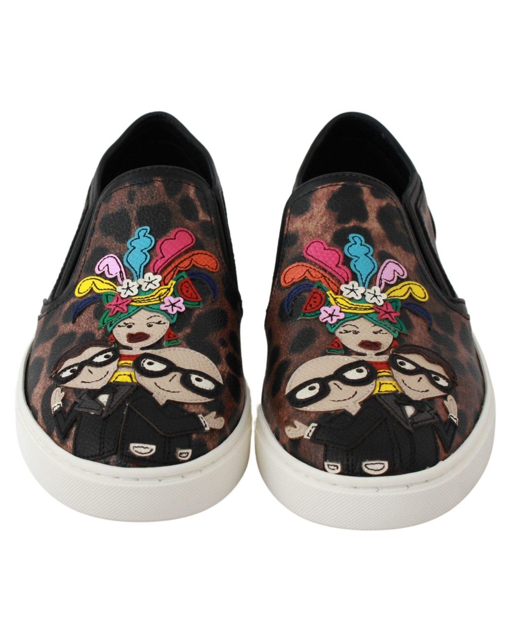 Dolce & Gabbana Brown Dolce Gabbana Leather Leopard #dgfamily Loafers Shoes