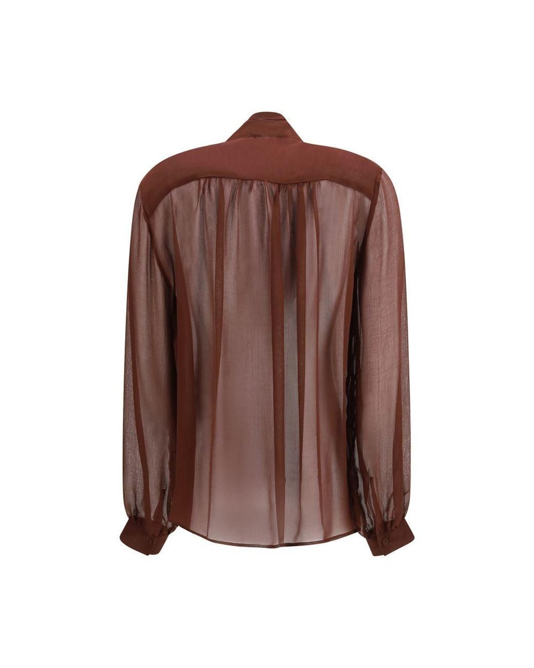 Lardini Brown Viscose Blouse