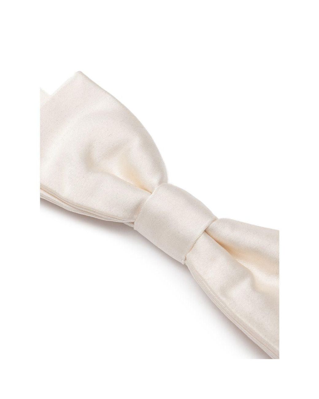 Dolce & Gabbana White Silk Bow Tie for men