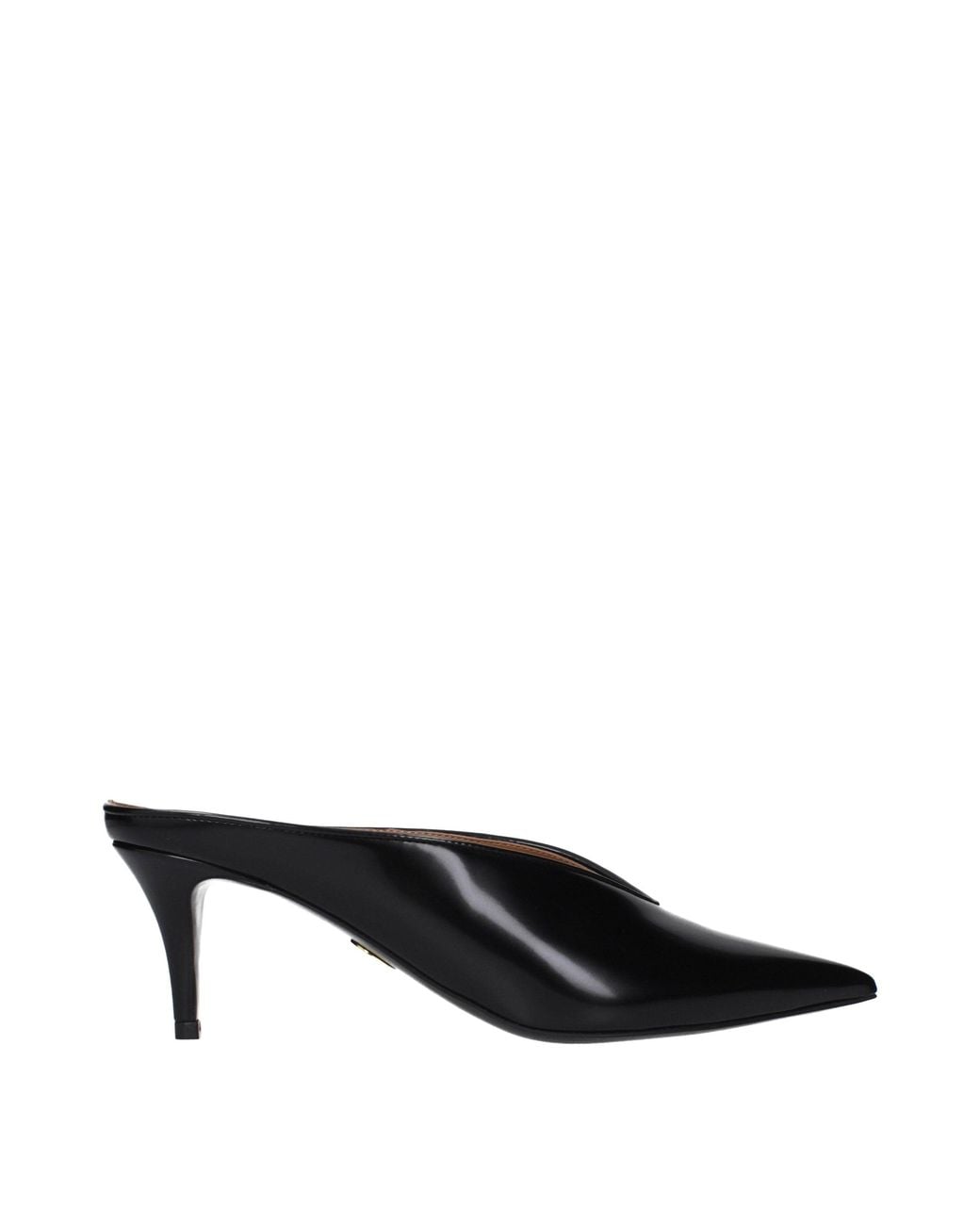 Stella McCartney Black Leather High Heel Pumps