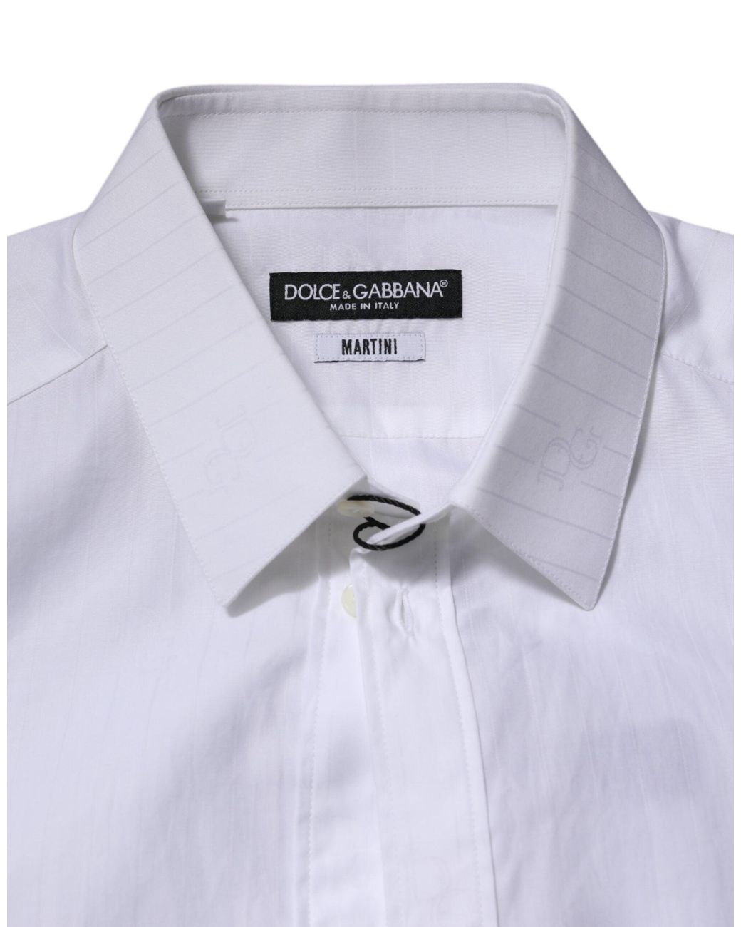 Dolce & Gabbana Purple Cotton Martini Long Sleeve Formal Shirt for men