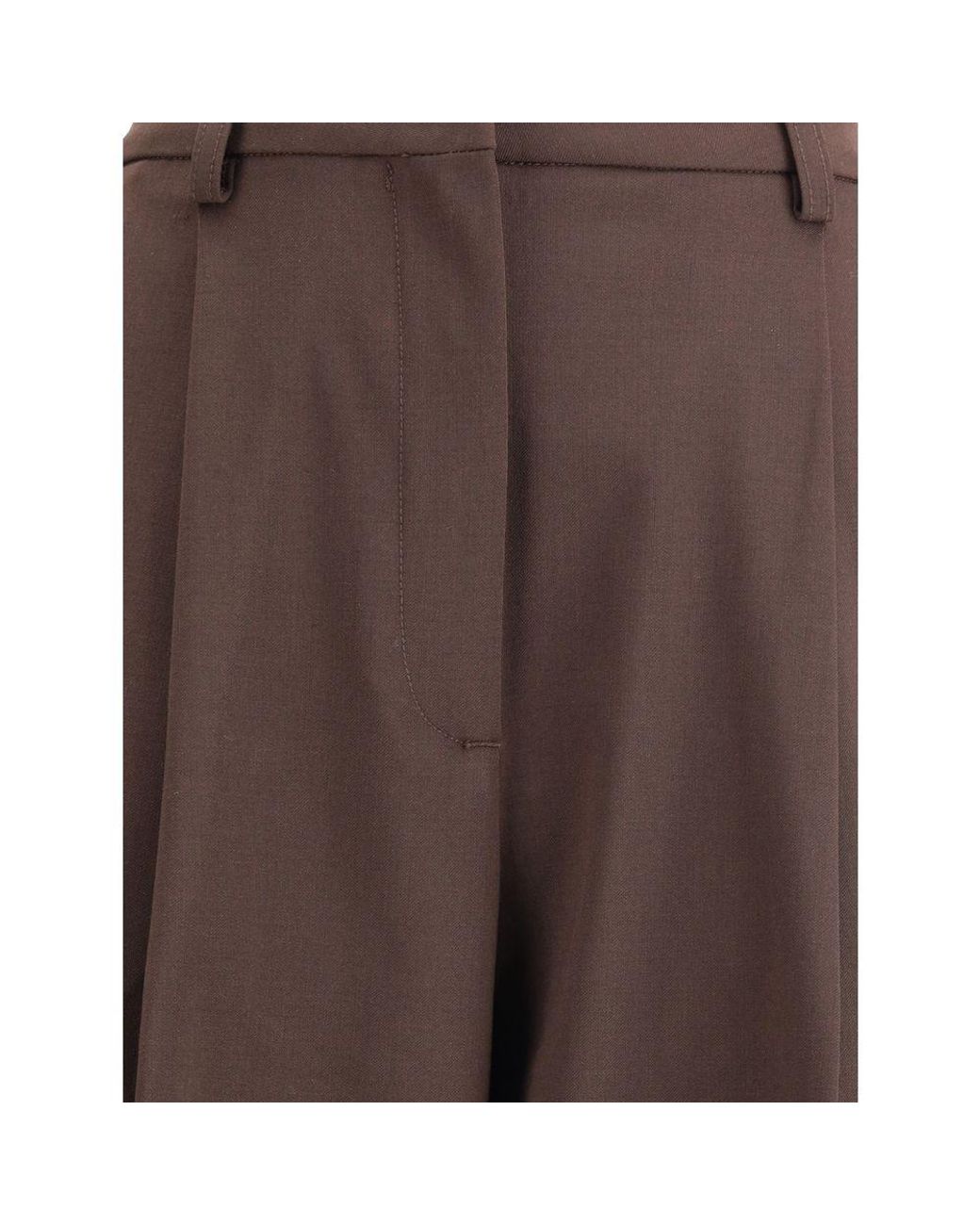 THE LATEST Brown Pleated Pants