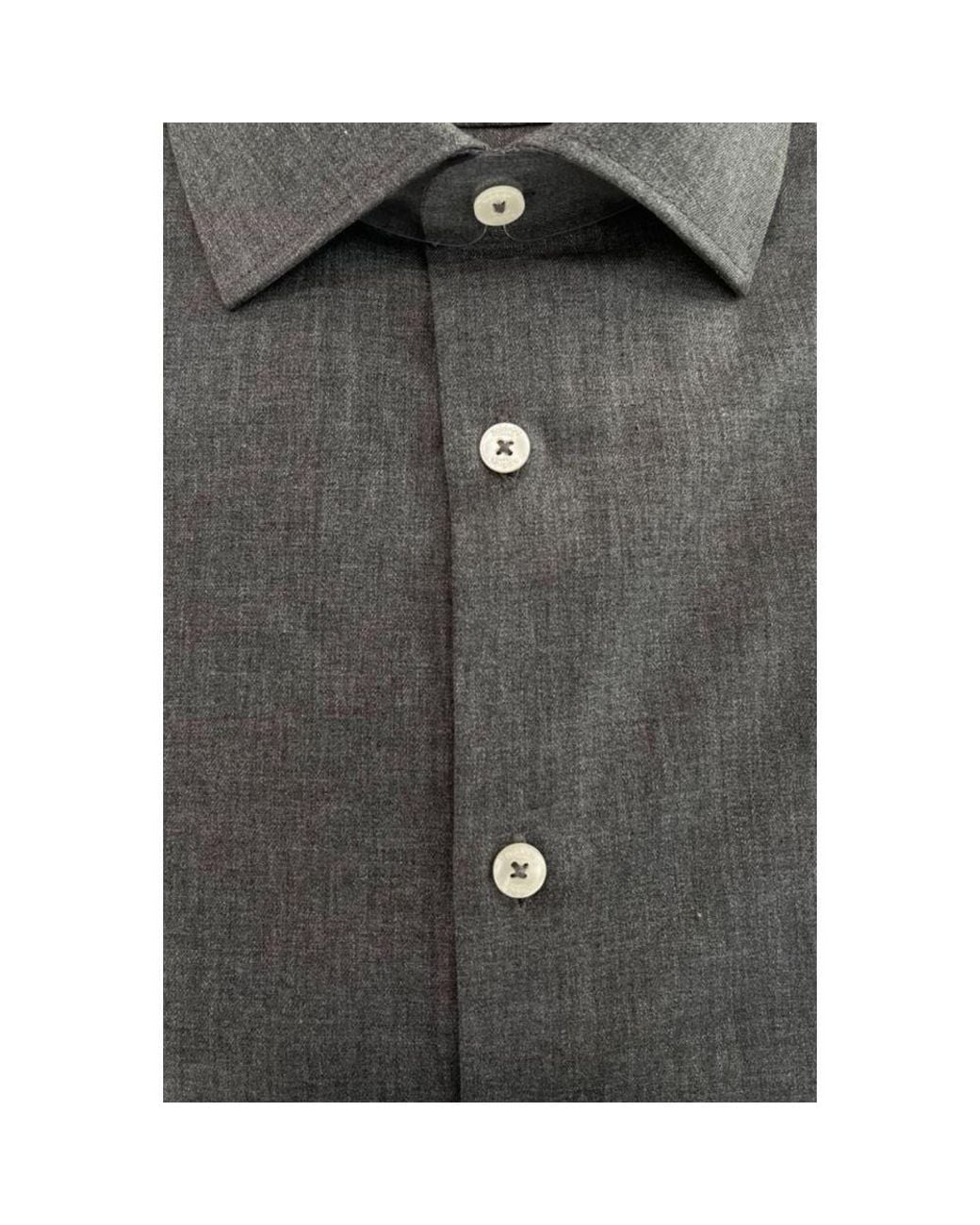 Baldinini Gray Cotton Men's Shirt for men