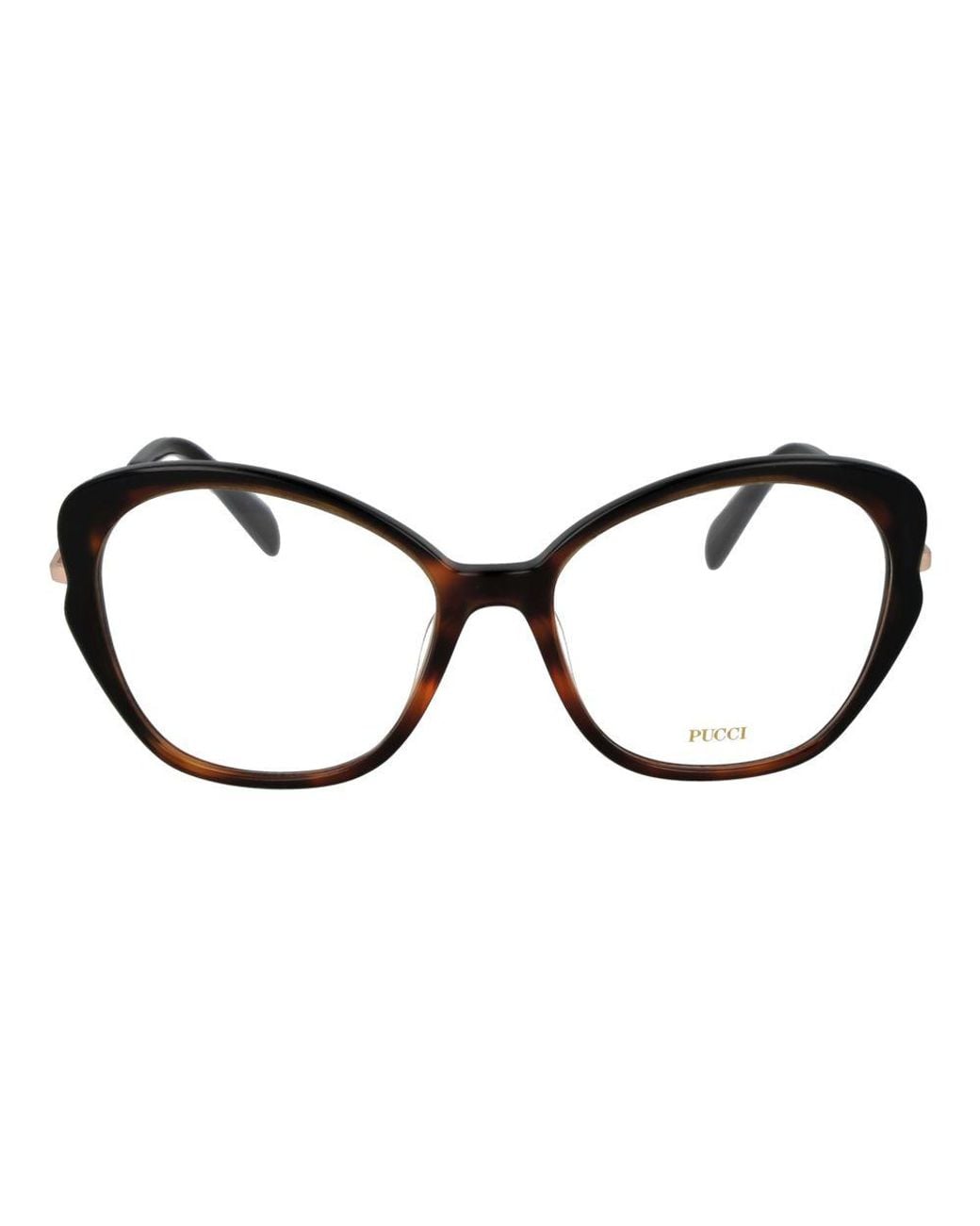 Emilio Pucci Brown Metal Glasses (Frames)