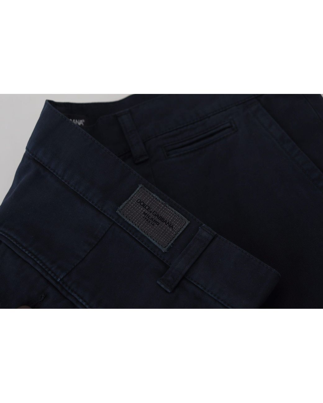 Dolce & Gabbana Black Cotton Dress Formal Pants for men