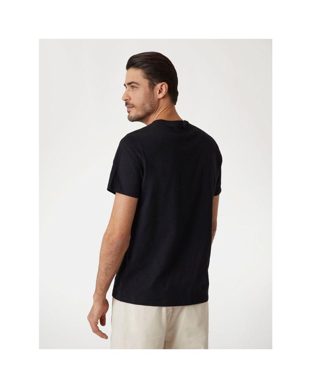 Guess Black Cotton T-Shirt for men