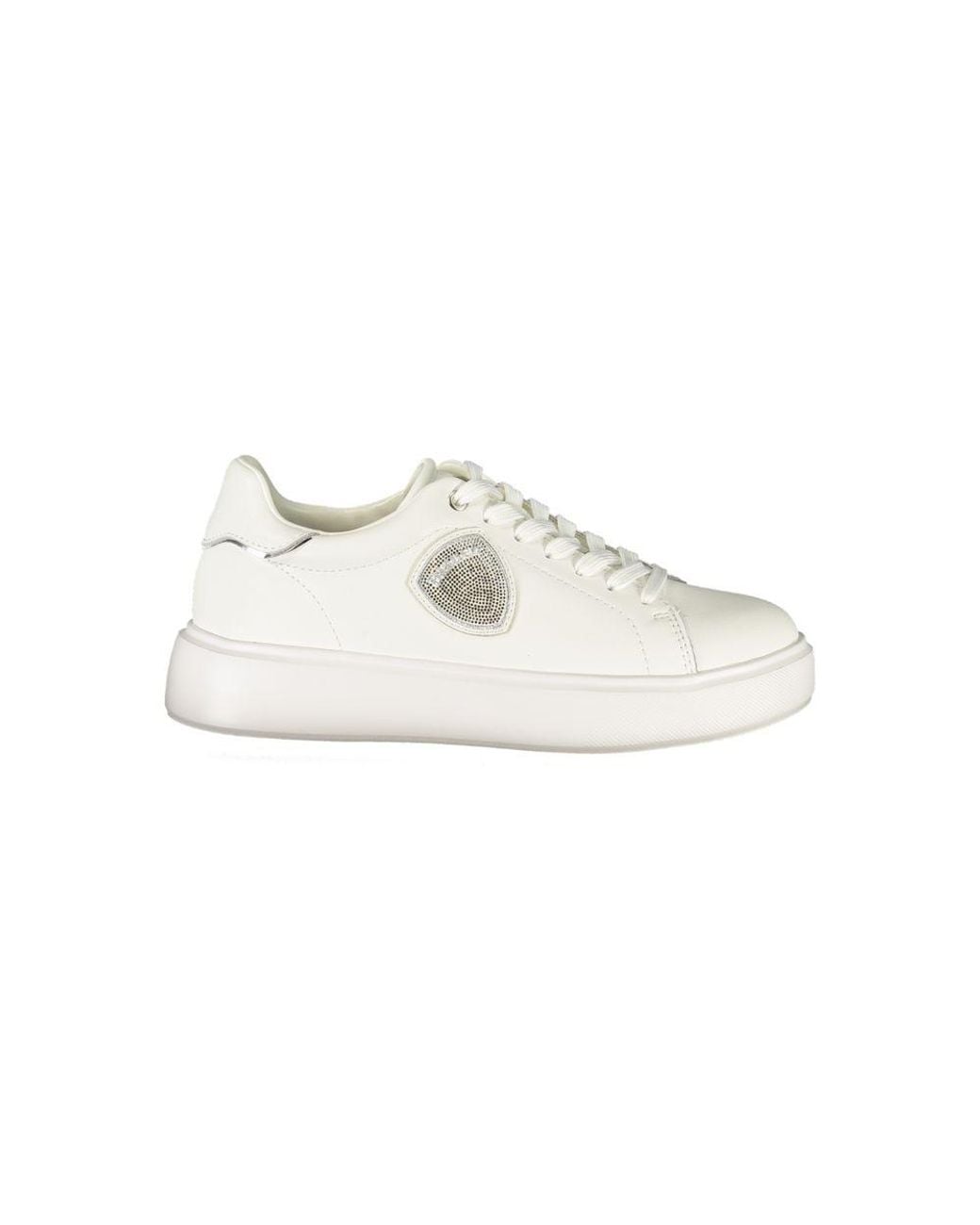 Blauer White Bianco Leather S Sneaker