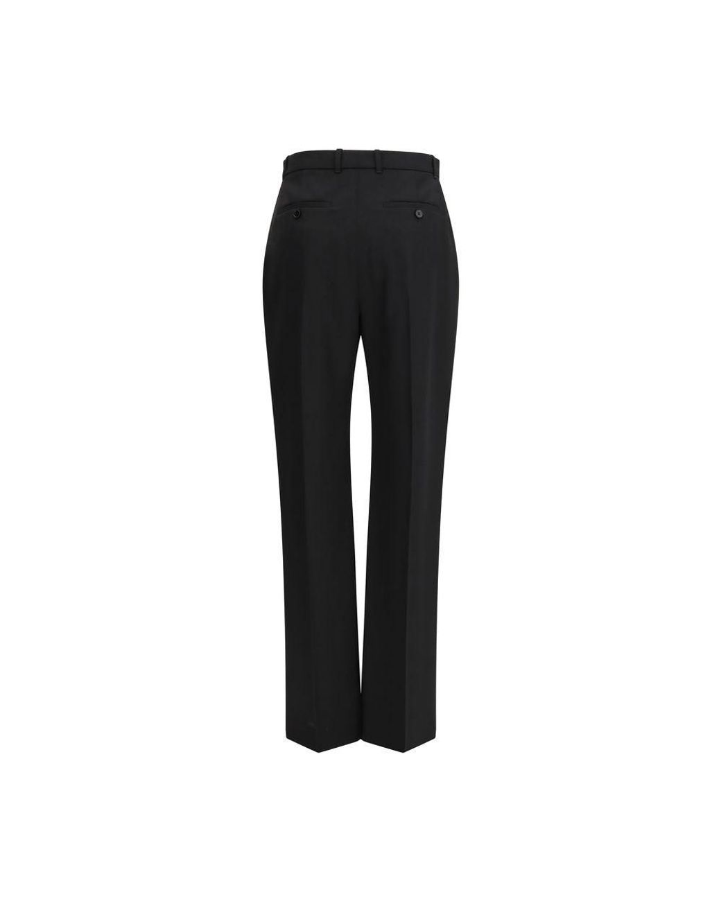 McQueen Black Cotton Dress Pants