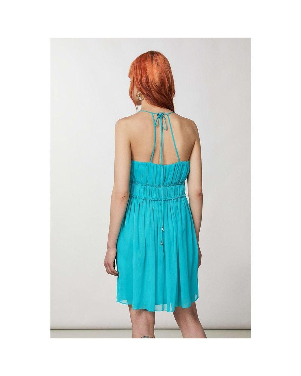 Patrizia Pepe Blue Polyester Casual Dress