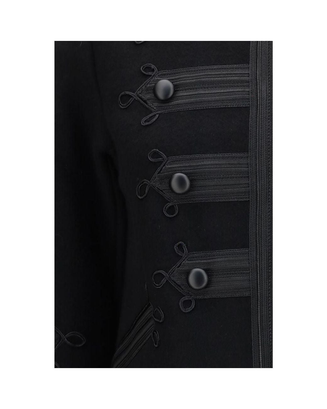 P.A.R.O.S.H. Black Wool Oves Aries Jacket
