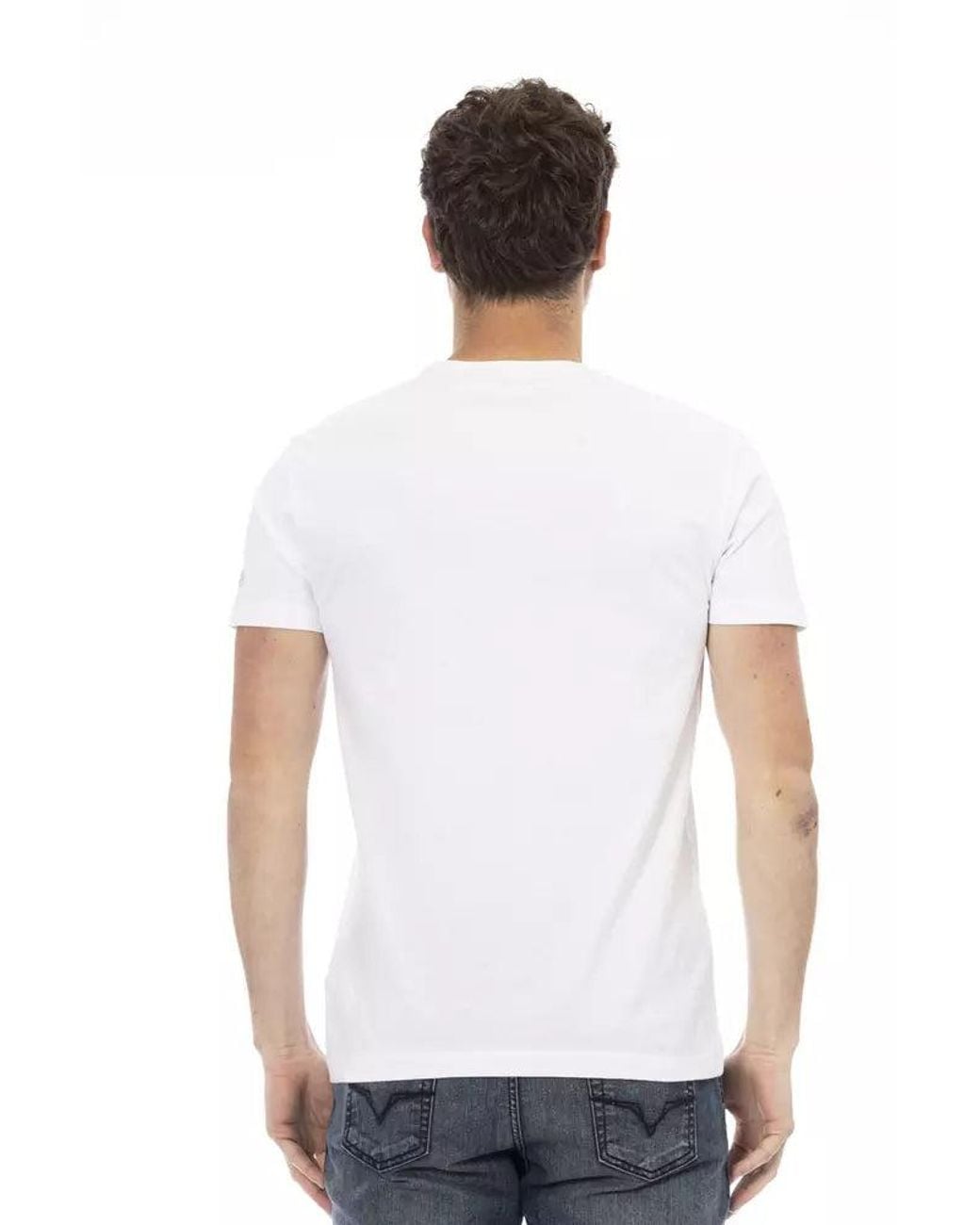 TRUSSARDI ACTION White Cotton T for men
