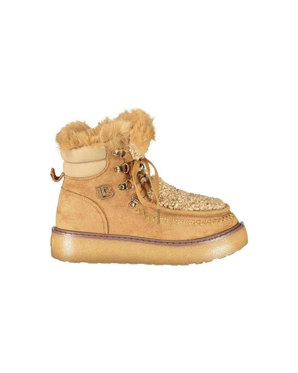 Laura Biagiotti Natural Brown Polyurethane Boot