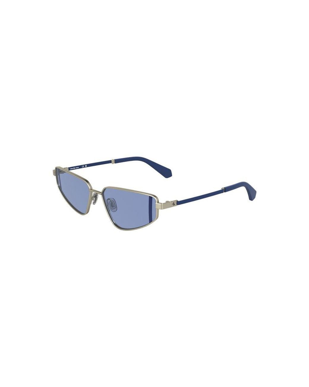 Calvin Klein Blue Argento Metal Sunglasses