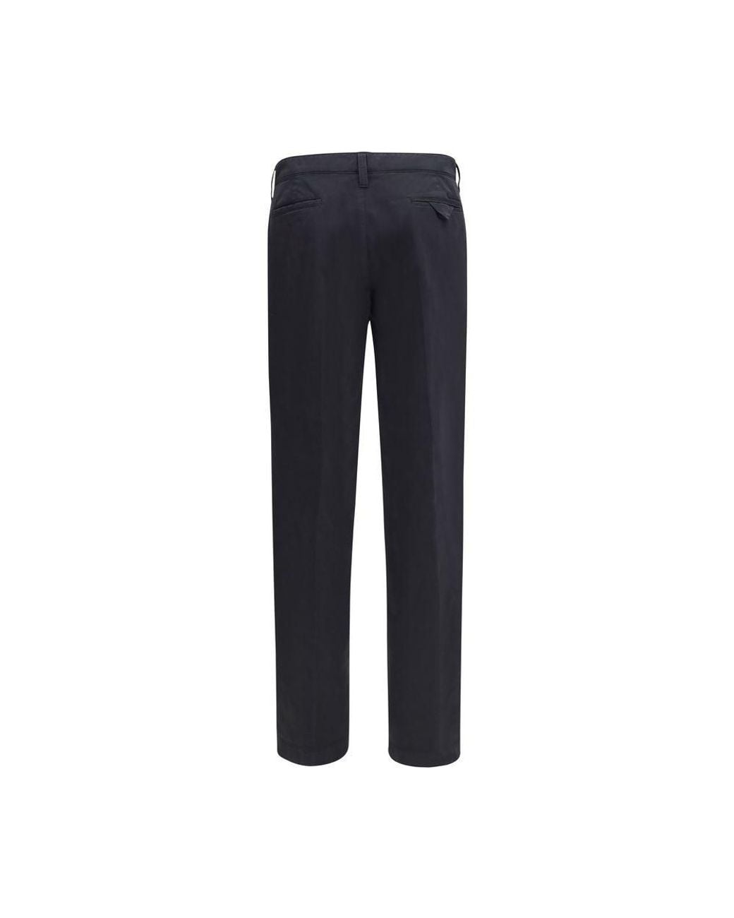 Prada Blue Cotton Casual Pants for men