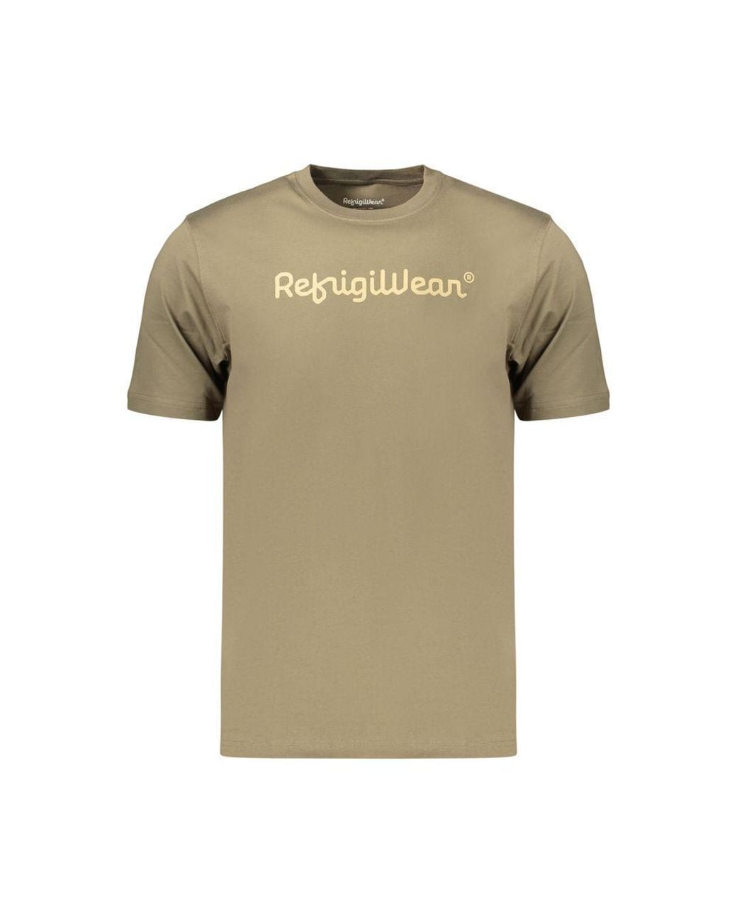 Refrigiwear Green Cotton Men's T for men