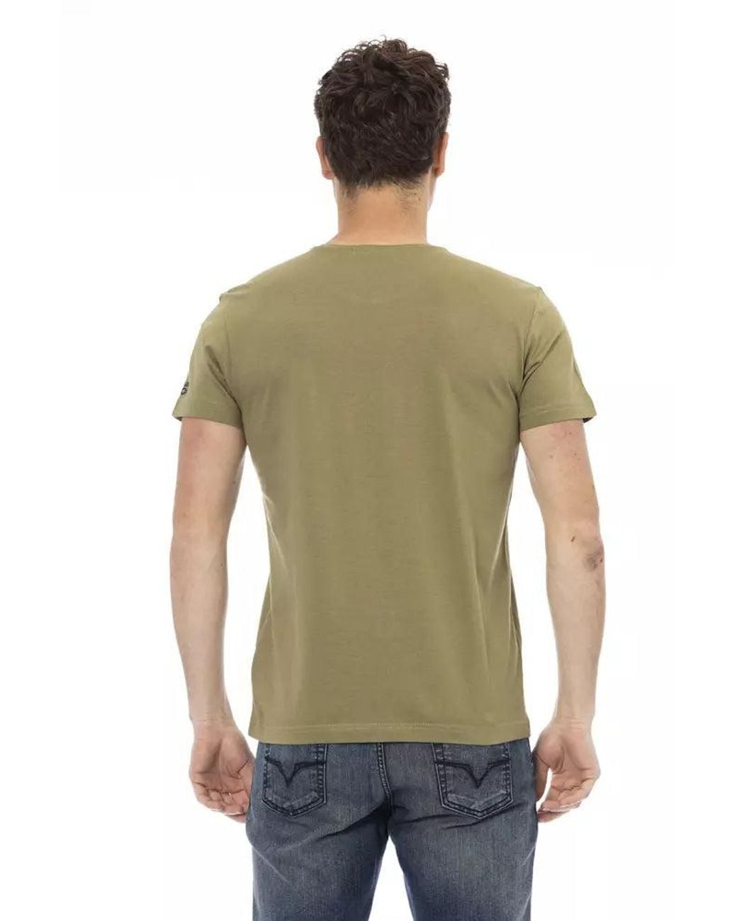 TRUSSARDI ACTION Green Cotton Men T for men