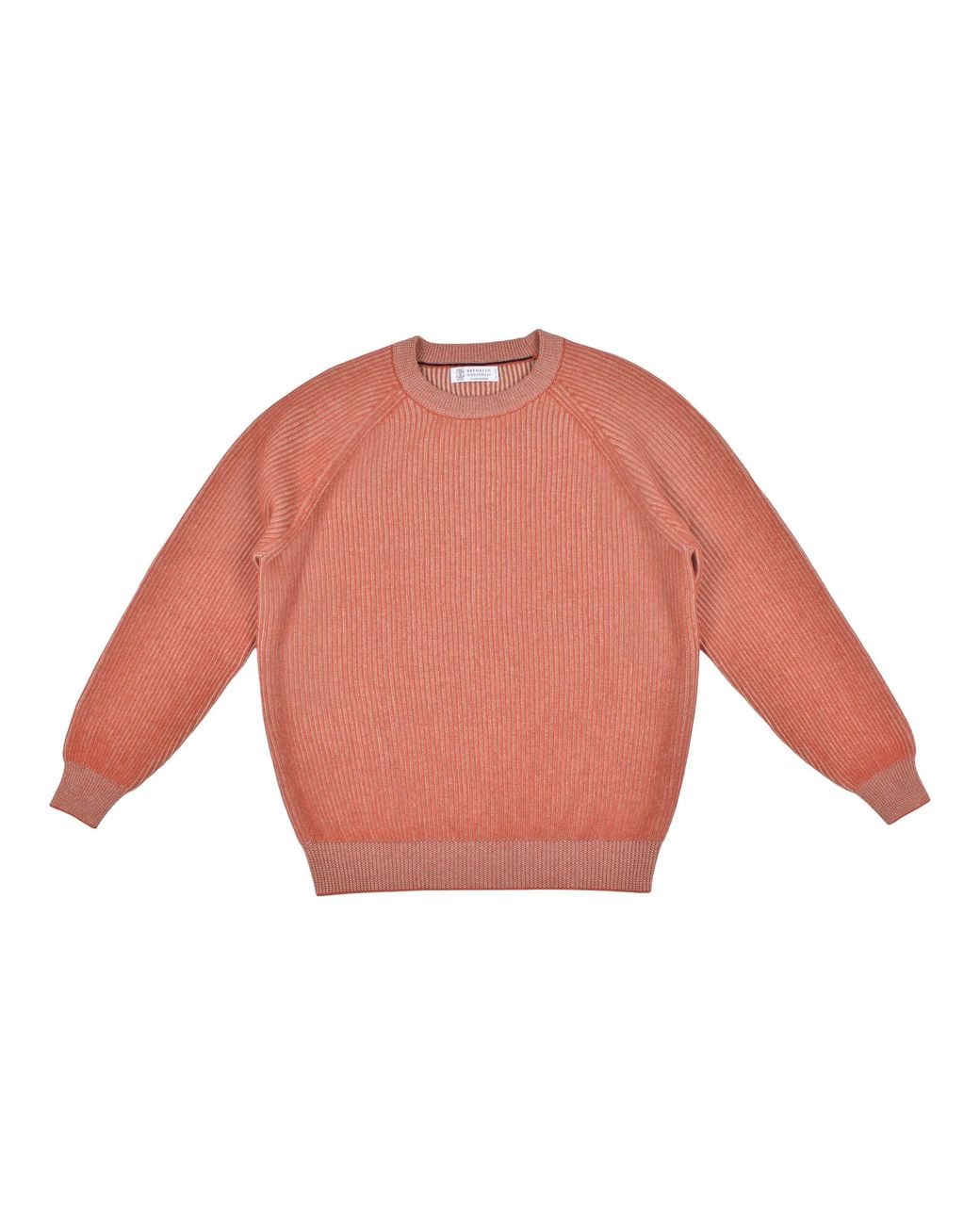Brunello Cucinelli Pink Bicolor Cashmere Sweater for men
