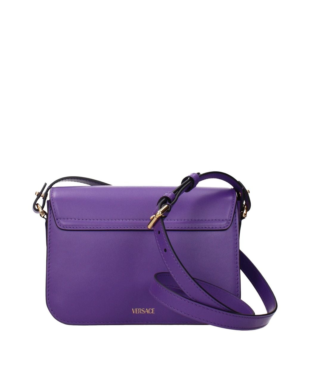 Versace Purple Leather Crossbody Bag