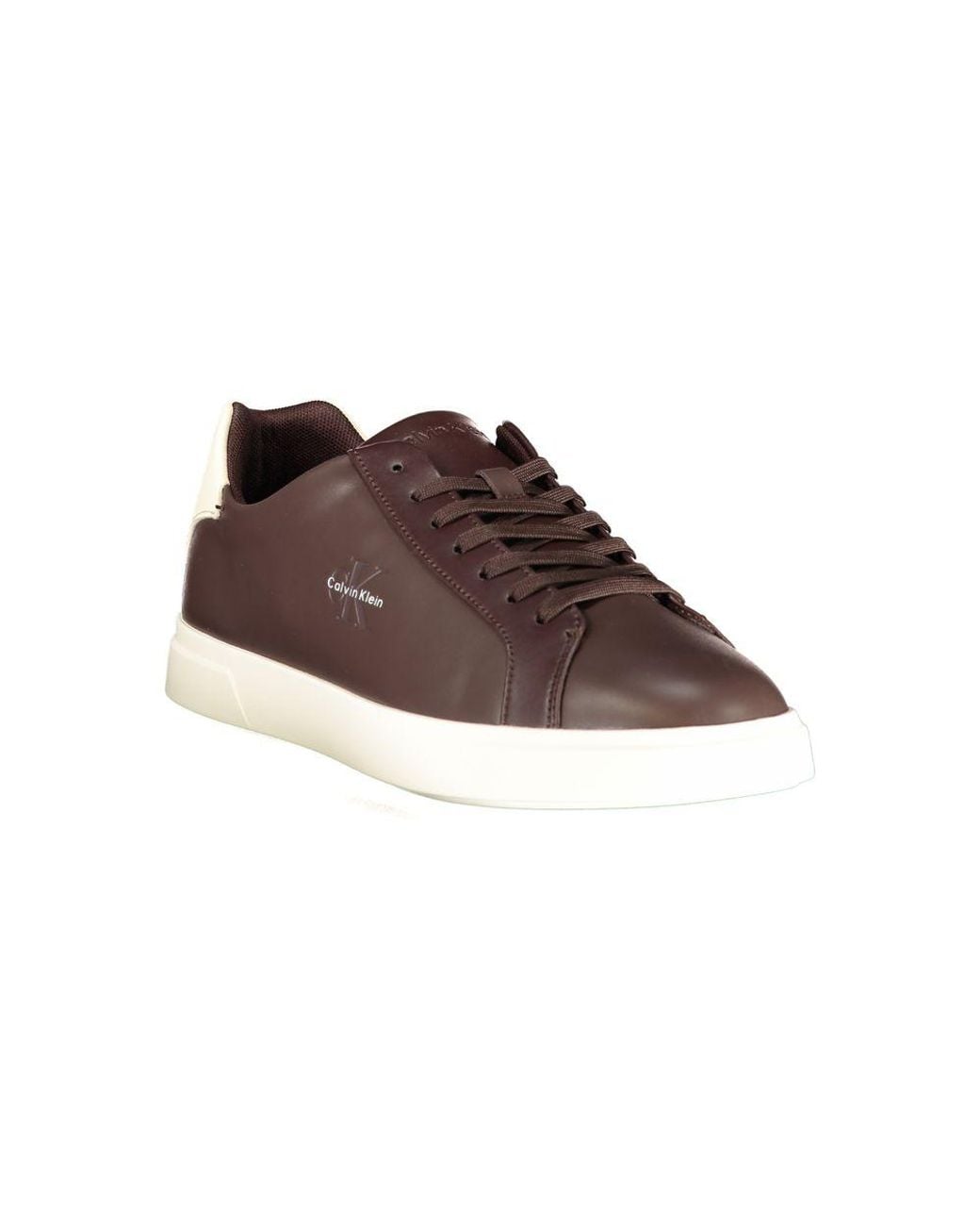 Calvin Klein Brown Polyurethane Men's Sneaker for men