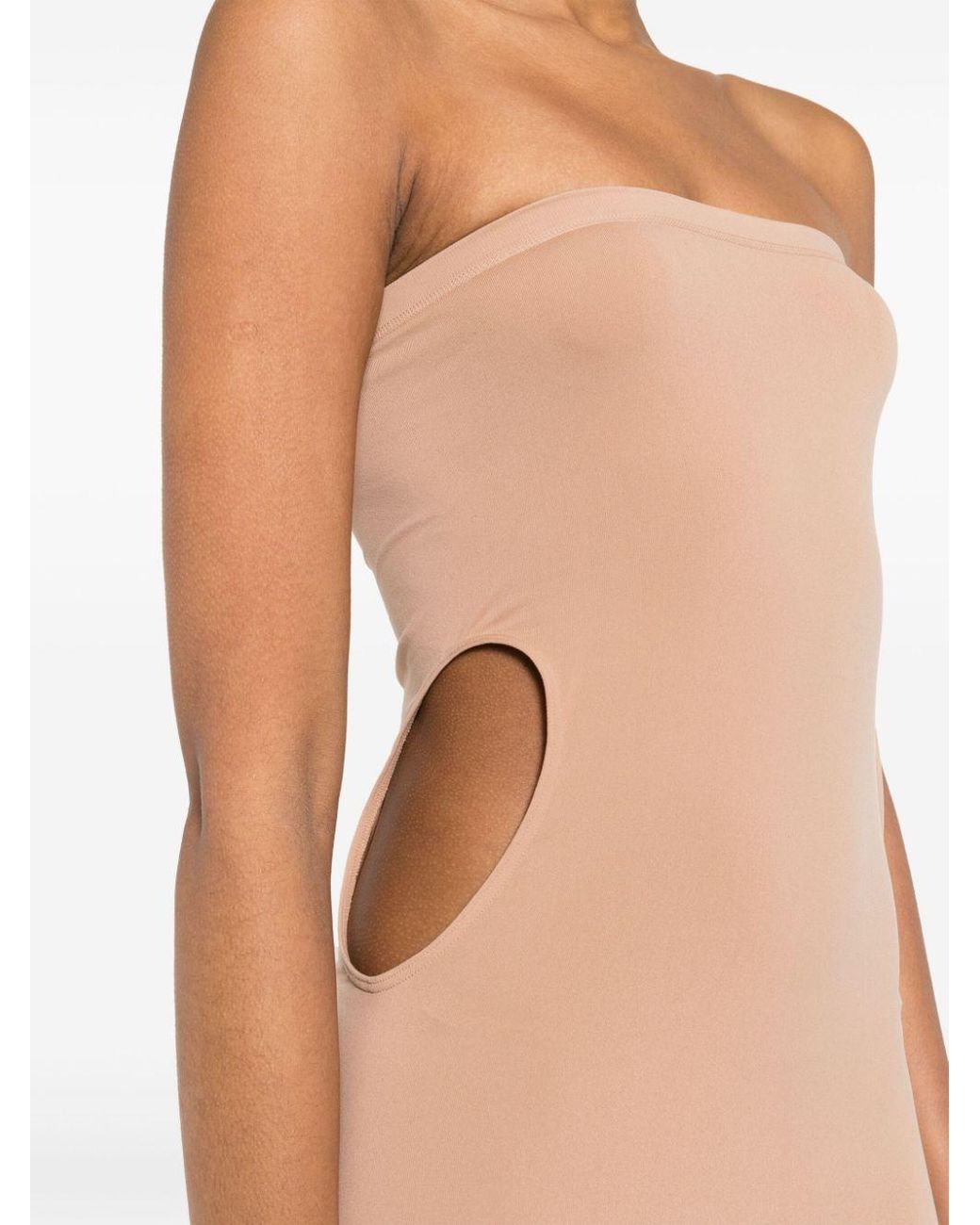 Wolford Natural Fatal Cut-Out Midi Dress