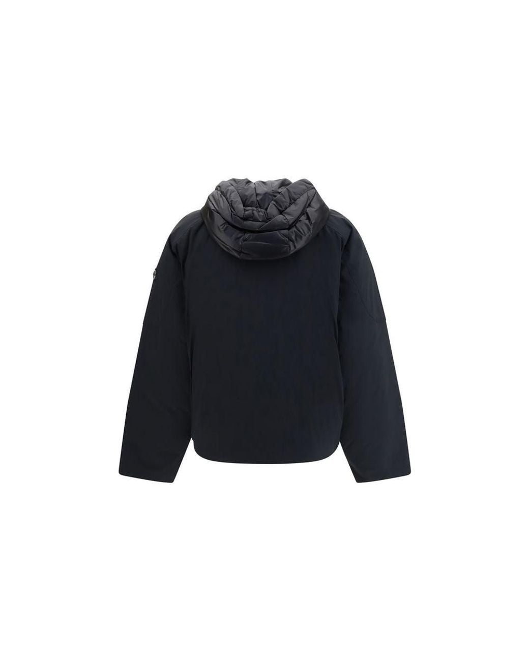 Moose Knuckles Blue Nylon Bomber
