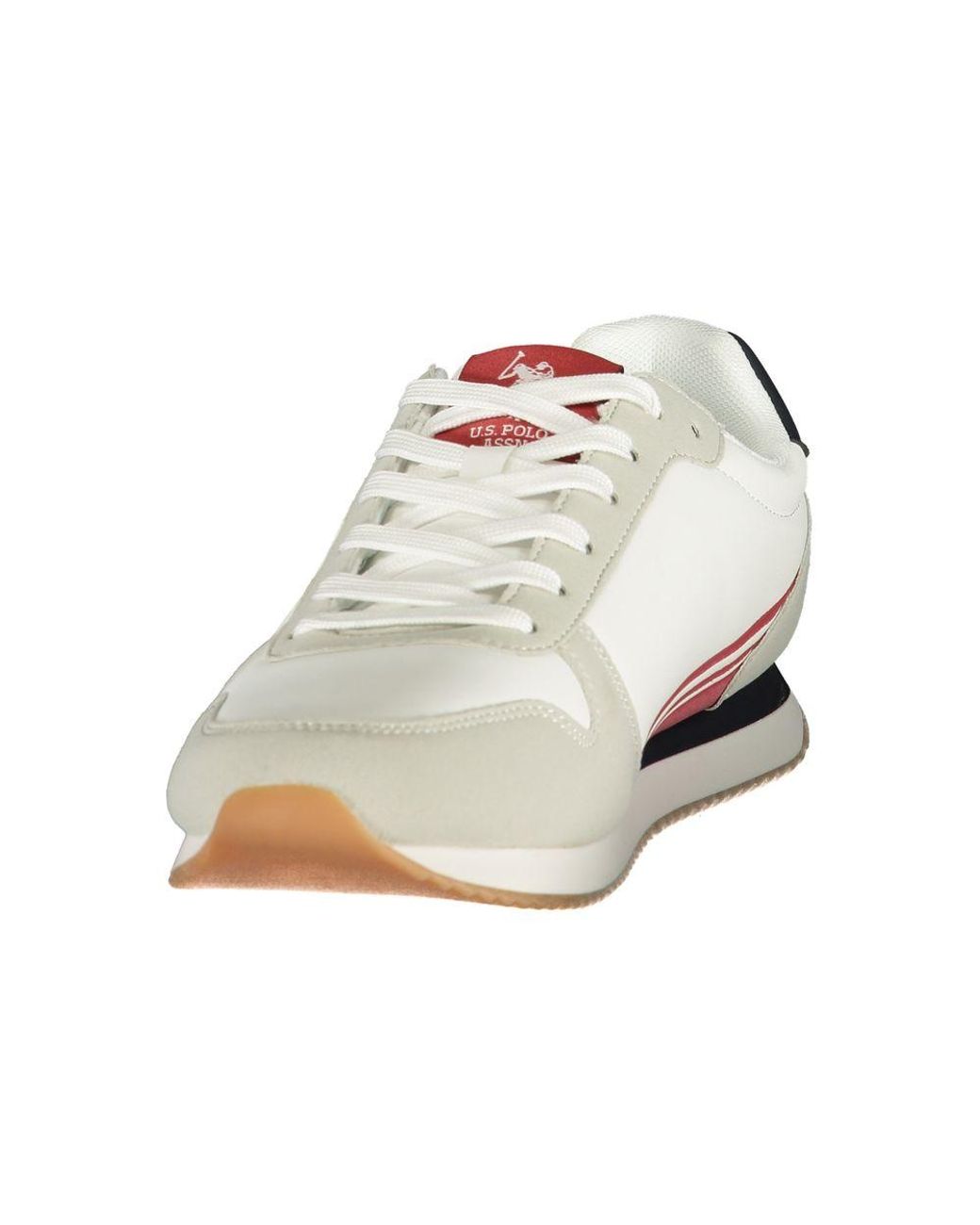 U.S. POLO ASSN. White Polyurethane Men's Sneaker for men