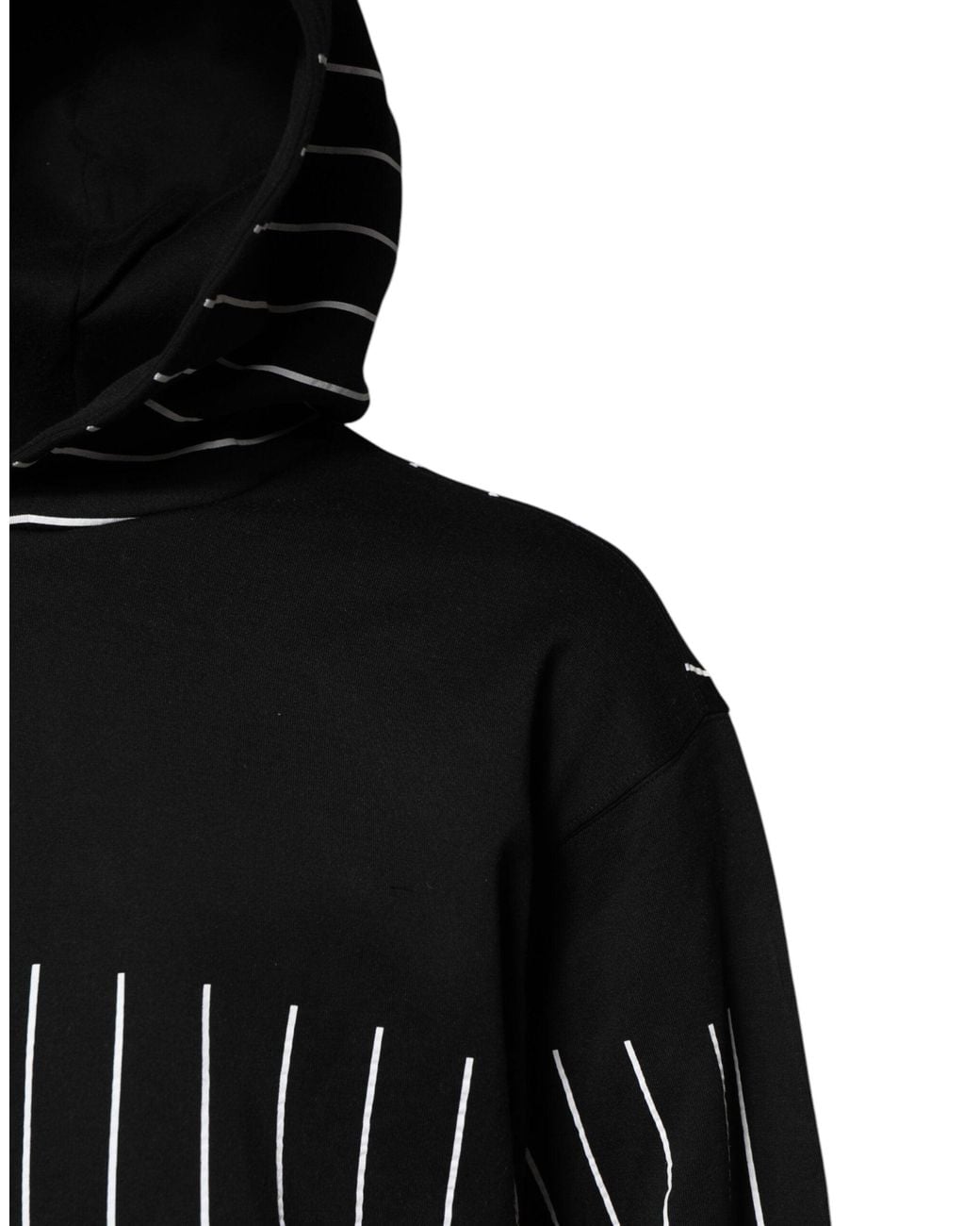 Dolce & Gabbana Black Hooded Pullover Sweatshirt for men