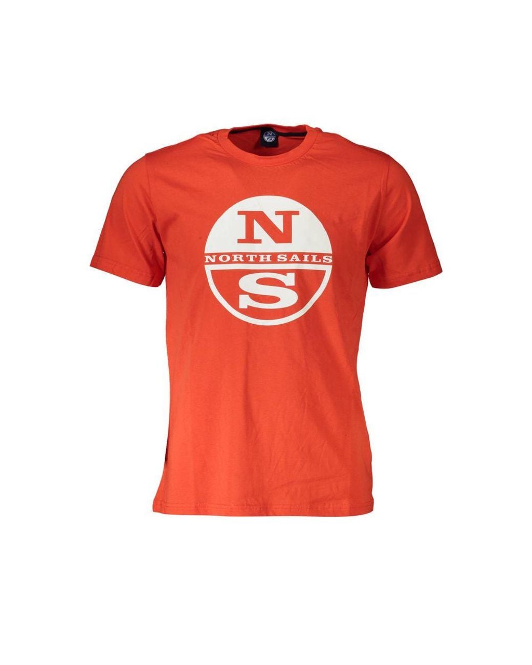 North Sails Red Cotton T-Shirt for men