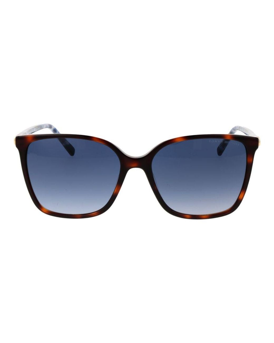 Tommy Hilfiger Blue Brown Acetate Sunglasses