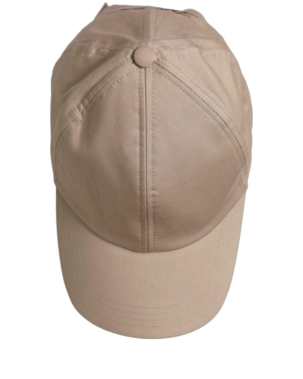 Dolce & Gabbana Natural Cotton Stretch Baseball Capello Hat for men