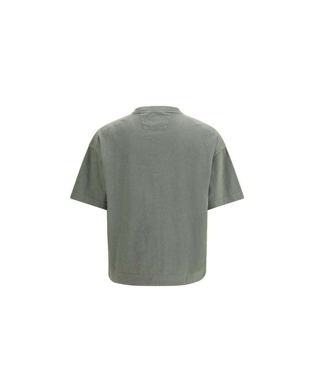 C P Company Gray Bicolor Cotton T for men