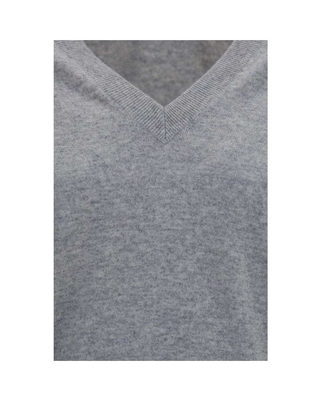Brunello Cucinelli Gray Cashmere Sweater