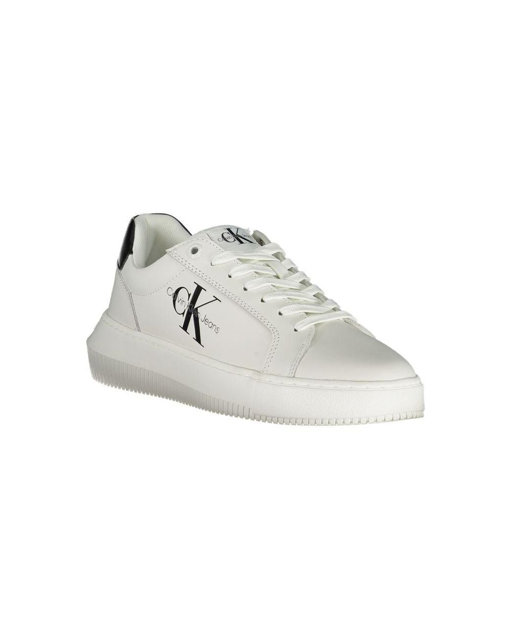 Calvin Klein White Platform Sneakers Yw0Yw00028