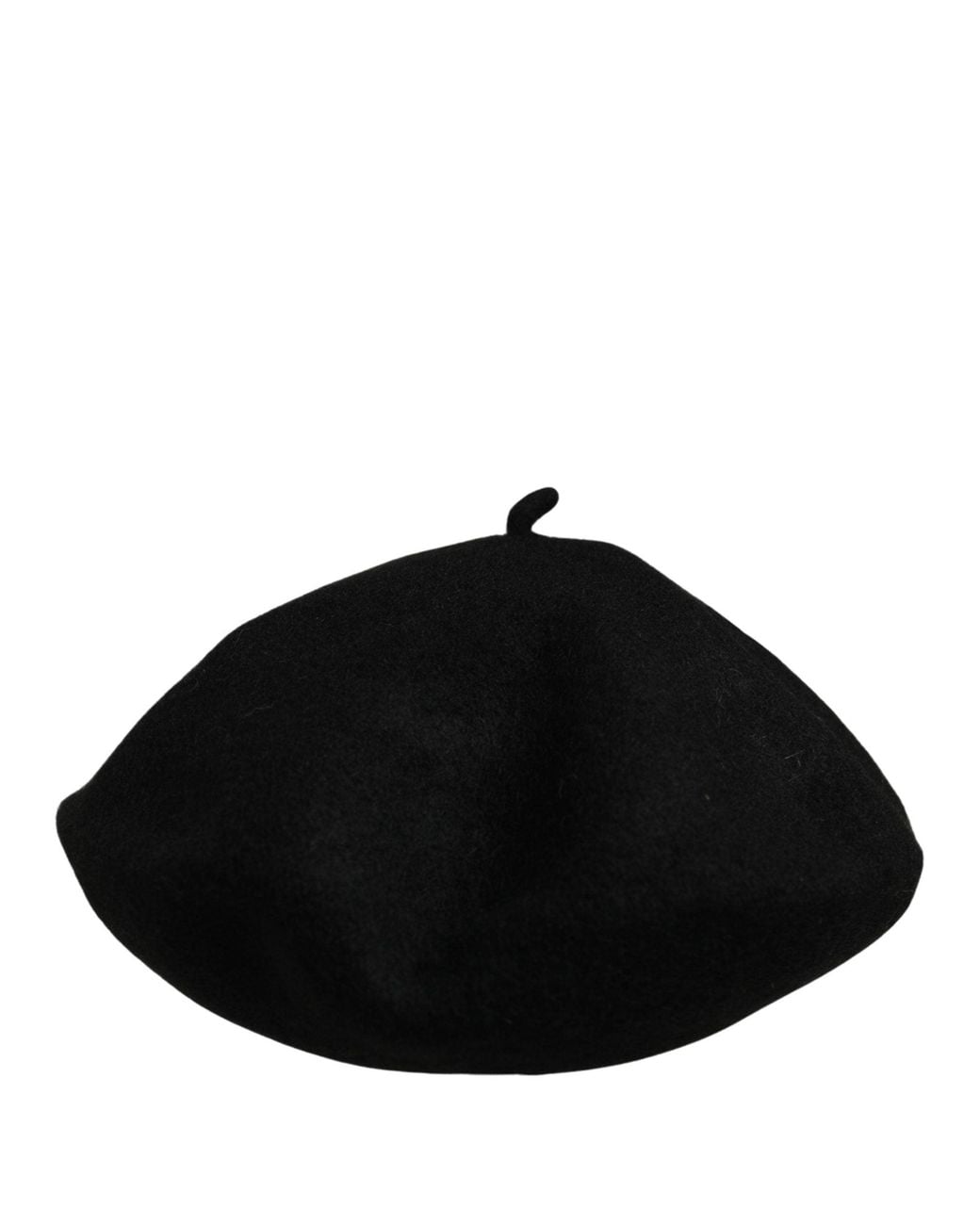 Dolce & Gabbana Black Wool French Style Beret Capello Hat Cashmere