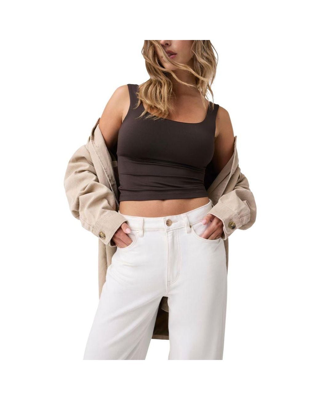 Guess Multicolor White Cotton Casual Pants